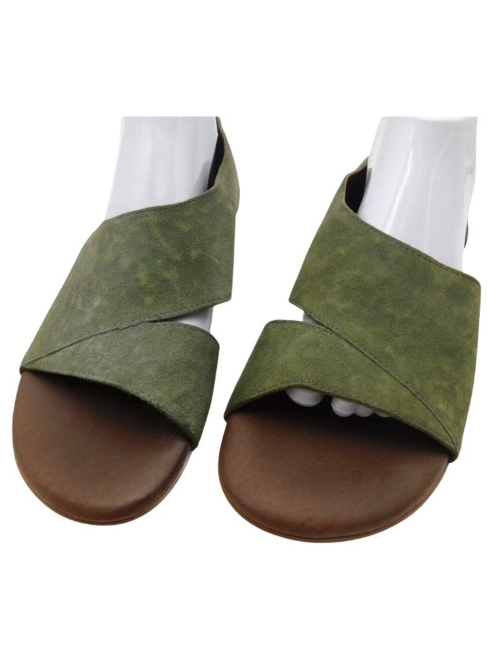 Roan by Bed Stu Irie Green Leather Open Toe Sandals Boho Comfort 10? - Picture 2 of 8